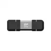 USB kľúč Silicon Power 256 GB USB Type-A / USB Type-C, USB 3.2 Gen 1, hliníkové gumené viečko