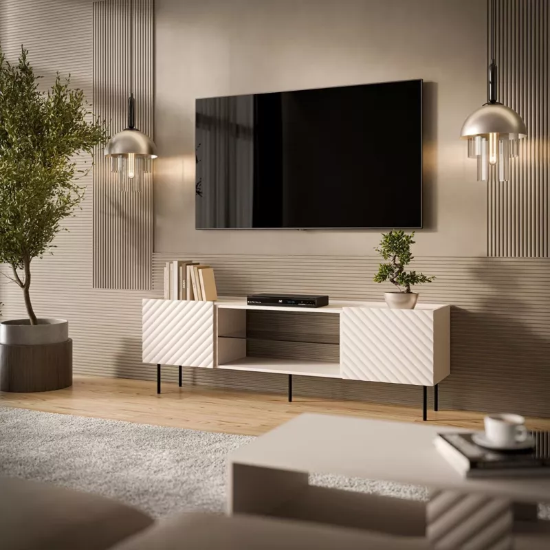 TV skrinka Cama EF LUCCA 180x40x59 cashmere