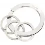 Kľúčenka TROIKA NAIL GUARD strieborná nerezová oceľ 6 mm výška 3,5 cm priemer