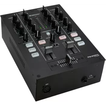 2-kanálový DJ mixážny pult Omnitronic PM-202FX s filtrom a Bluetooth