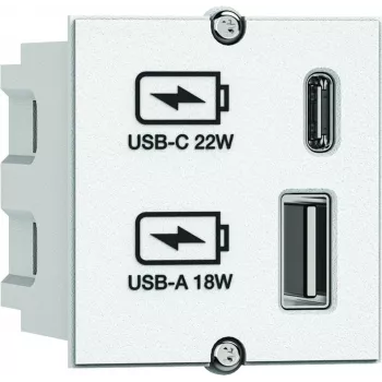 Predlžovacia zásuvková lišta Bachmann 917.2271 s USB-A a USB-C výstupom 22W, viacnásobná zásuvka