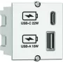 Predlžovacia zásuvková lišta Bachmann 917.2271 s USB-A a USB-C výstupom 22W, viacnásobná zásuvka