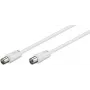 Microconnect COAX050W koaxiálny kábel 5 m biely