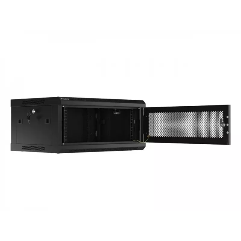 Lanberg WF01-6404-23B rack rozvádzač 4U nástenný čierny