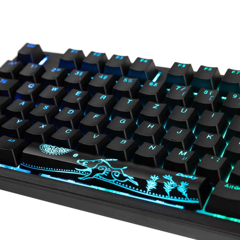 Ducky Shine 7 klávesnica Gaming USB nemecká čierna