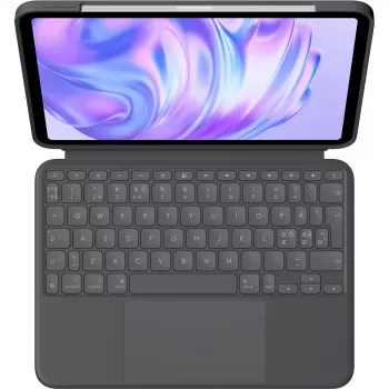 Klávesnica Logitech Combo Touch QWERTY dánska fínska nórska švédska Smart Connector grafitová