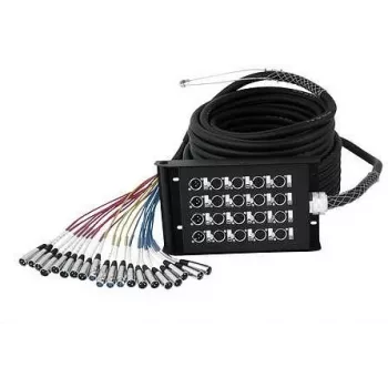 Stagebox Omnitronic 16IN/4OUT XLR/XLR — multicore hadica so 16 XLR vstupmi a 4 XLR výstupmi