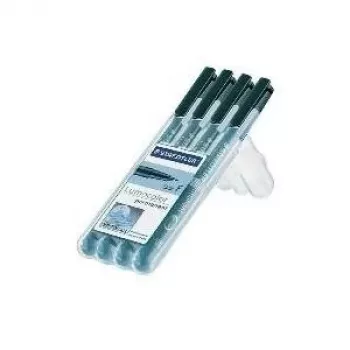 Permanentný marker Staedtler Lumocolor 318-9WP4HZ — čierny, vodoodolný hrot