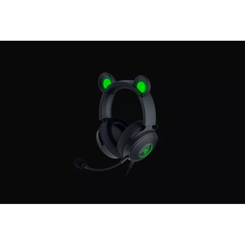 Razer Kraken V2 Pro Kitty Edition – káblové over-ear herné slúchadlá, čierna