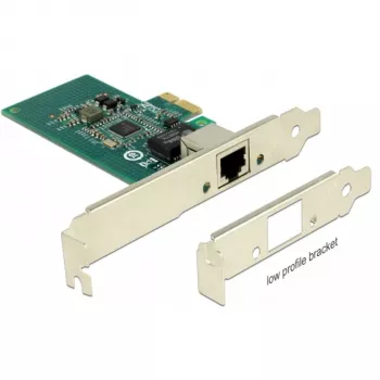 DeLock PCI Express karta > 1 x Gigabit LAN - sieťový adaptér - PCIe 2.1 Low-Profile - Gigabit Ethernet