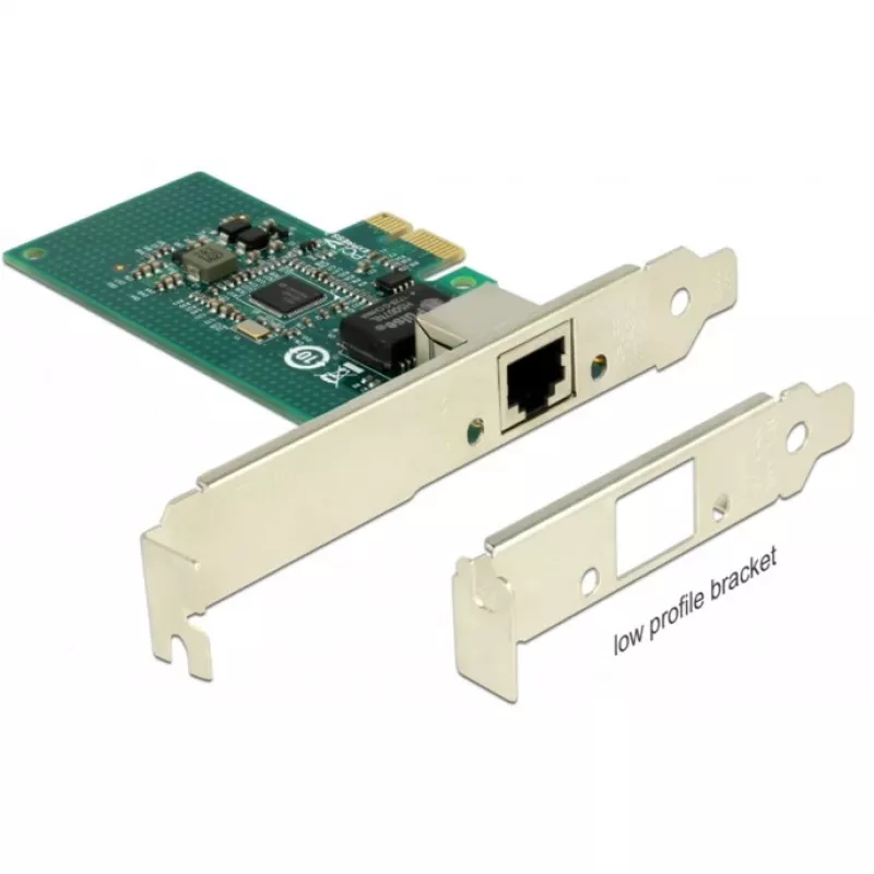 DeLock PCI Express karta > 1 x Gigabit LAN - sieťový adaptér - PCIe 2.1 Low-Profile - Gigabit Ethernet