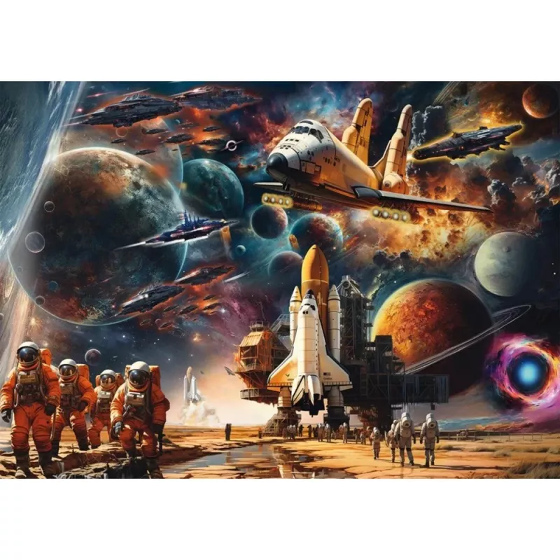 Puzzle schmidt spiele Michele Farella 1000 dielikov — Weltraumreise-Illustration