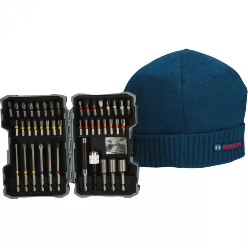 Bosch 0615997658 vianočná sada skrutkovacích bitov, 43 kusov, modrá