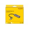 DeLOCK 64282 dokovacia stanica pre notebook a port replikátor káblový USB 3.2 Gen 1 (3.1 Gen 1) Type-C sivá (64282)