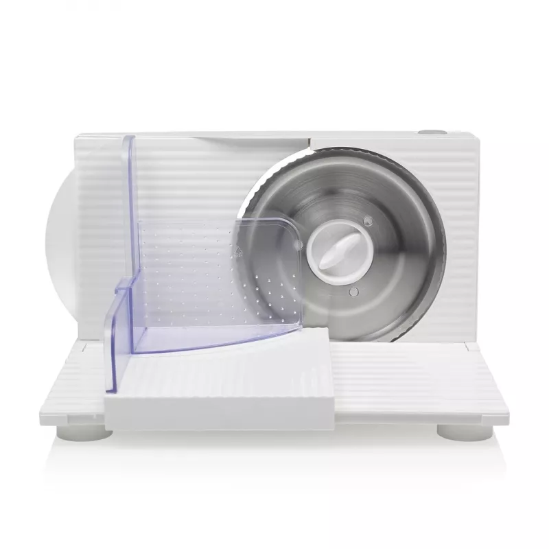 Elektrický univerzálny krájač Tristar EM-2098 150 W biela hrúbka rezu 1,5 cm
