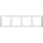 Nástenná doska / kryt vypínača Jung LS 984 WW, biela, duroplast, bezskrutkový, 81×294 mm