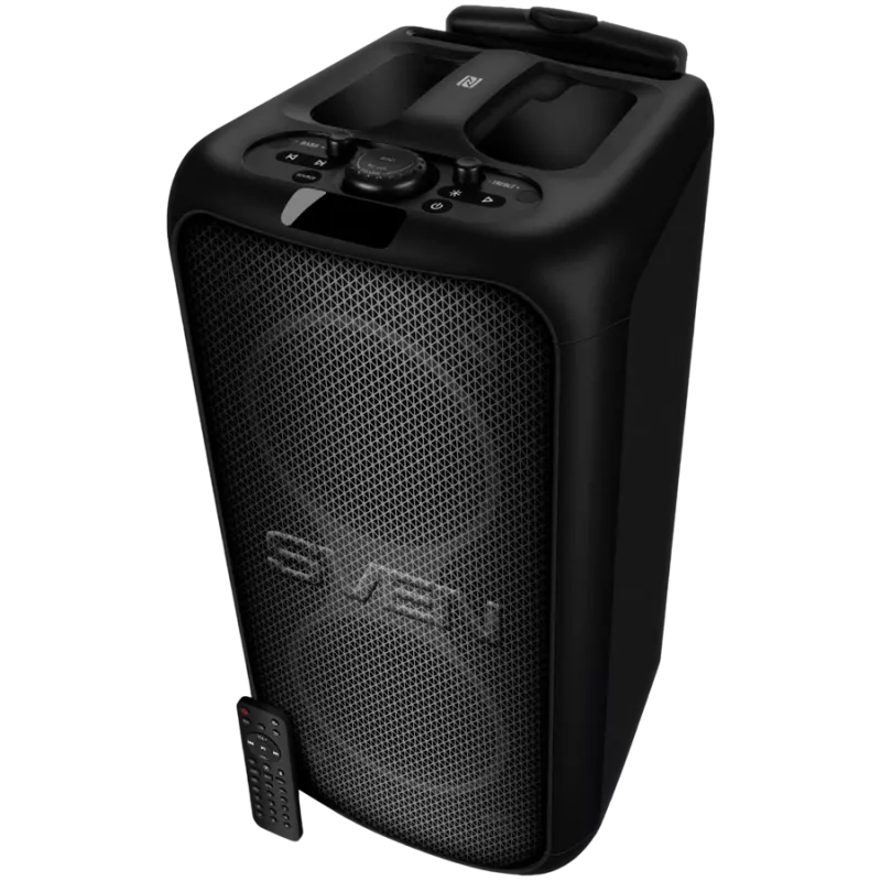 Sven PS-1000 prenosný párty reproduktor 160 W, Bluetooth, FM, karaoke, čierny
