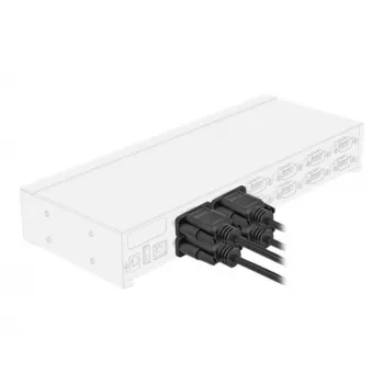 Sériový kábel DeLOCK 86605 čierny 2 m RS-232 Sub-D9