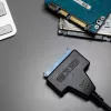 Akyga AK-CA-86 SATA na USB-A 3.0 adaptérový kábel pre 2,5-palcové disky, 0,3 m, čierna