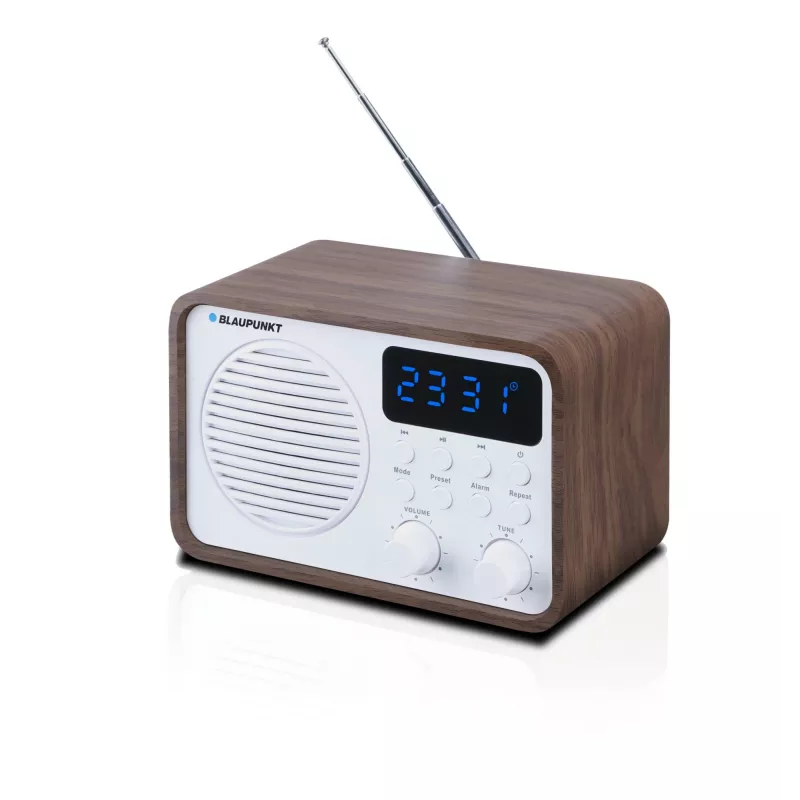 Prenosné rádio s Bluetooth a USB BLAUPUNKT PP7BT, farba: hnedá drevo/biela