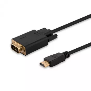 Savio CL-103 video kábel adaptér 1,8 m HDMI typ A (Standard) VGA (D-Sub) čierny