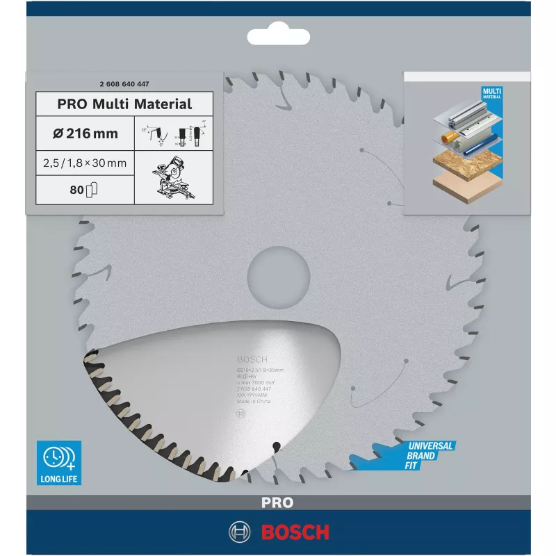 Bosch Multi Material kotúčové pílové listy
