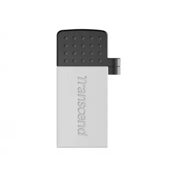 Transcend JetFlash Mobile 380 - USB flash disk - 16 GB - USB 2.0 - strieborná (TS16GJF380S)