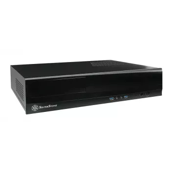 SilverStone MILO ML03 - Desktop - Micro-ATX - bez napájacieho zdroja (ATX / PS/2) - čierna - USB/Audio (SST-ML03B-R)