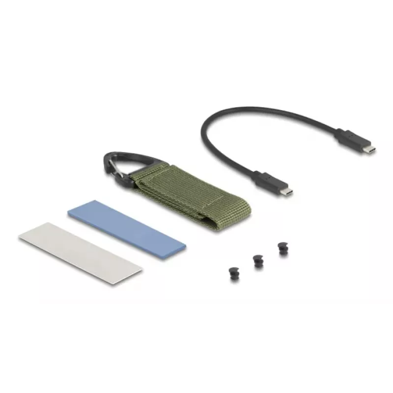 Puzdro na SSD DeLOCK 42033 sivé M.2 PCI Express 40 Gbit/s