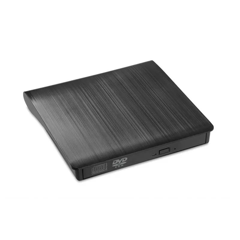 DVD-ROM externá optická mechanika IBOX IED02, USB 3.2 Gen 1, DVD-ROM (8x) / CD-ROM (24x), čierna