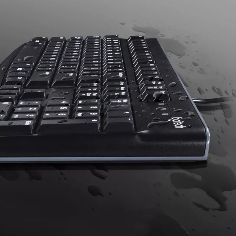 Logitech Desktop MK120 Combo, čierna, káblová, švajčiarske rozloženie, 920-002504