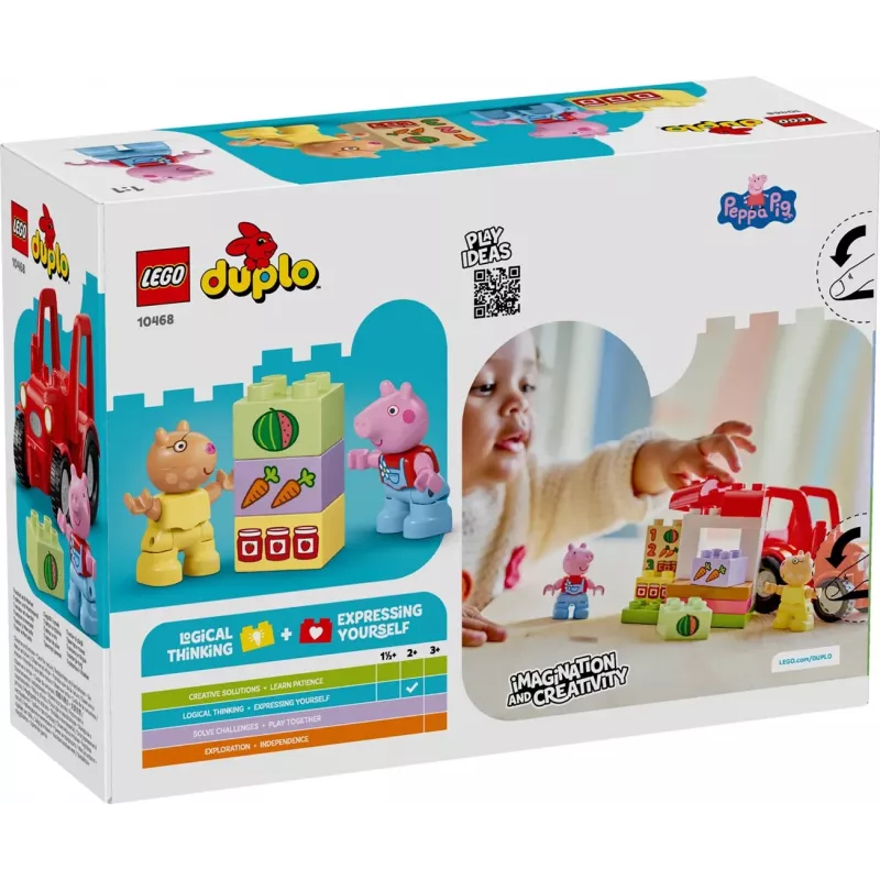 LEGO DUPLO 10468 Peppa Pig traktor a trh