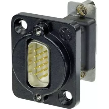 Neutrik D-SUB adaptér D-SUB konektor samec 15pol. - D-SUB konektor samica 15pol. NADB15MF-B 1 ks (NADB15MF-B)