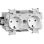 HAGER GS20019016 zásuvka 2-násobná Wago technológia zastrčenia/svorky (GS20019016)