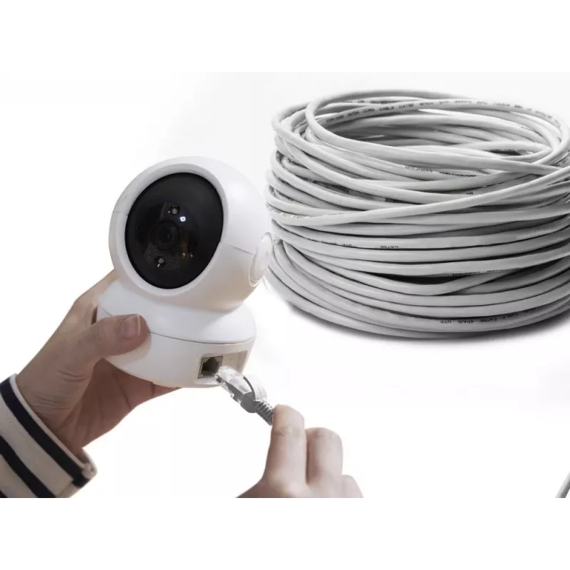 Sieťový kábel Extralink Twisted-Pair CAT5E FTP interiér 305M sivý