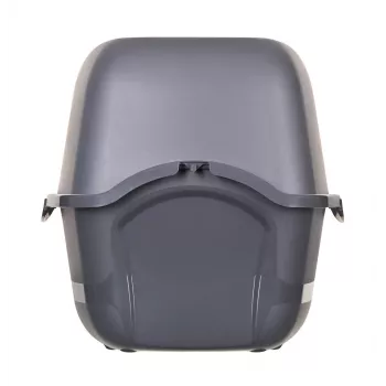 Mačacia toaleta DIAMENTIQ BAYA antracit, plast, 55,5 x 40 x 38,7 cm, obojstranné dvierka
