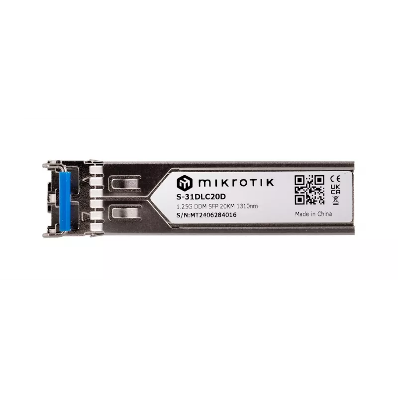 Sieťový transceiver modul MikroTik S-31DLC20D SFP 1310 nm 1250 Mbit/s 20 km LC