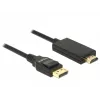 Adaptér video kábla DeLOCK 85318 DisplayPort na HDMI 3m čierny