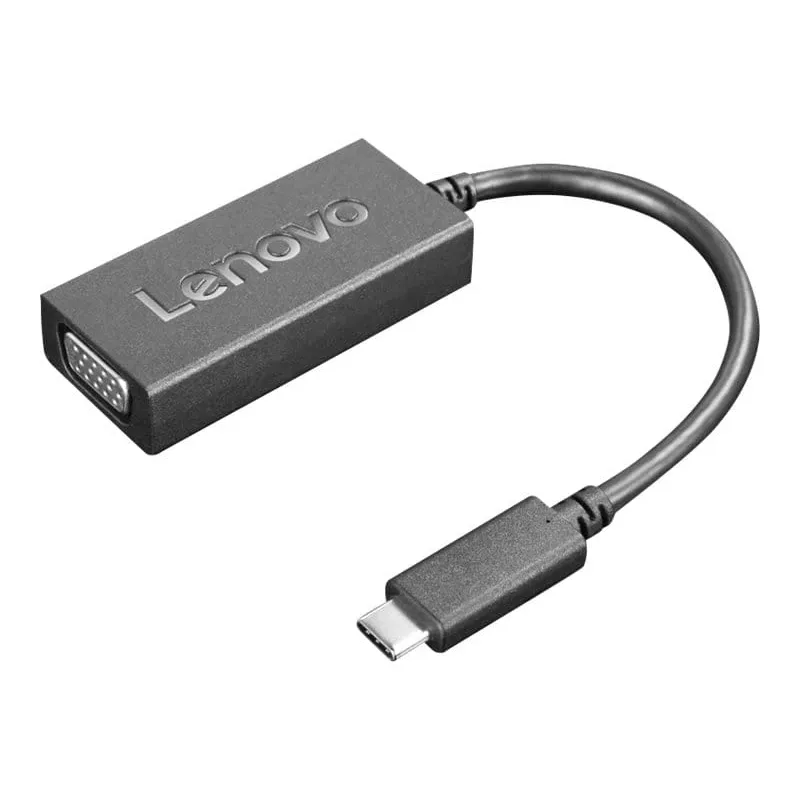 Lenovo 4X90M42956 video kábel adaptér VGA (D-Sub) USB Type-C čierny