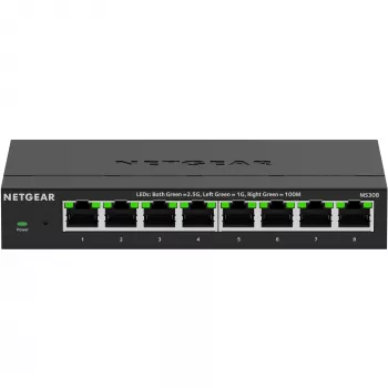 NETGEAR MS308 neupravovaný 2.5G Ethernet (100/1000/2500) čierny