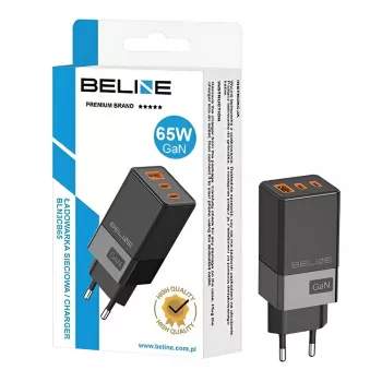 Nabíjačka Beline BELI02750 65W GaN s 2×USB-C a 1×USB-A