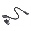Puzdro na M.2 SSD Unitek uDrive sivé — M.2 (2230/2242/2260/2280), NVMe/SATA III, USB-C 10 Gbit/s, hliník