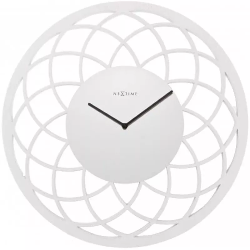 NeXtime hodiny 3115wi Big Dreamcatcher, Ø60 cm, nástenné, biele