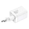 Baseus Super Si Pro rýchlonabíjačka USB + USB-C 30W (biela)