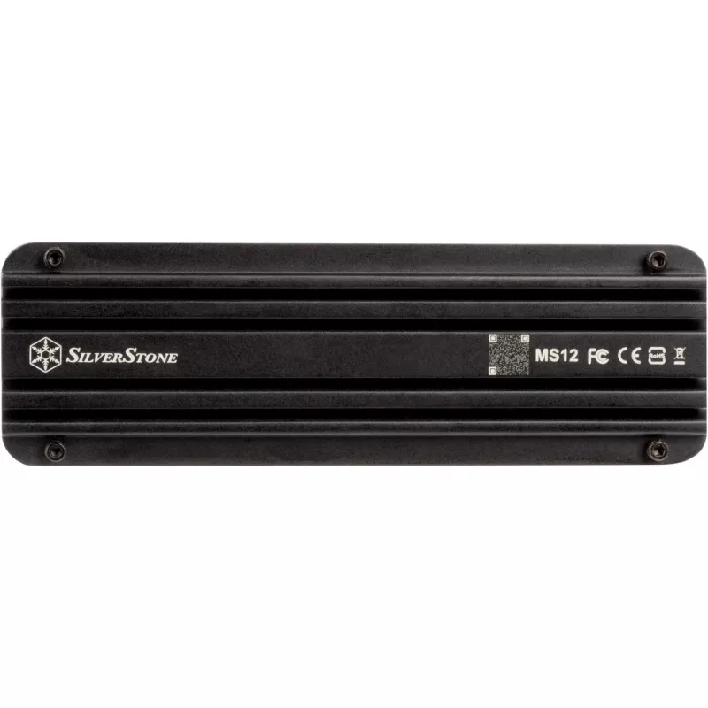 SSD puzdro Silverstone MS12 čierne M.2