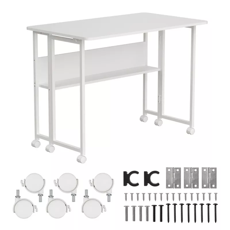 Maclean mobilný stôl biely MC-126W 50kg