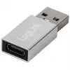 LogiLink AU0056 USB 3.2 Gen 1 adaptér USB Type-C konektor samica strieborná