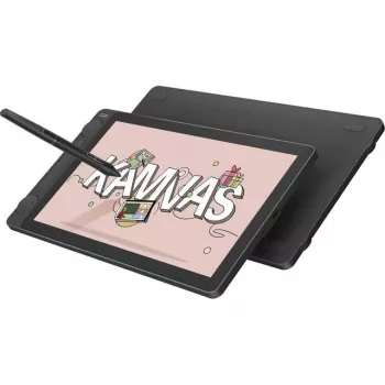 Grafický tablet HUION Kamvas 13 — 13,3 palcov IPS 1920×1080, 16384 úrovní tlaku, pero bez batérie, 3 programovateľné tlačidlá