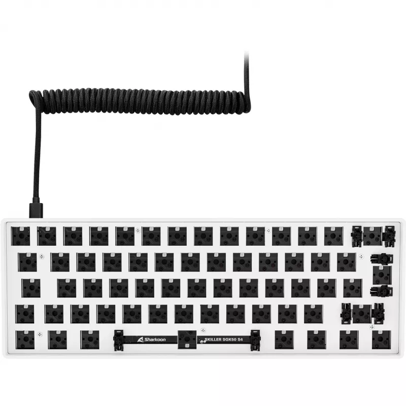 Sharkoon Skiller SGK50 S4 Barebone klávesnica herná USB biela