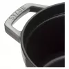 Staub La Cocotte okrúhly liatinový hrniec 26 cm, grafitovosivý